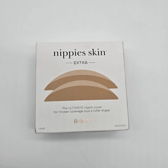 Nippies Skin Extra Nipple Covers Womens One Size Caramel Silicone Adhesive - Picture 1 of 9
